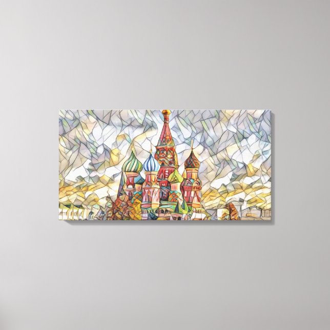 Saint Basil's Cathedral by Mirsat Karabel Canvas Print (Front)