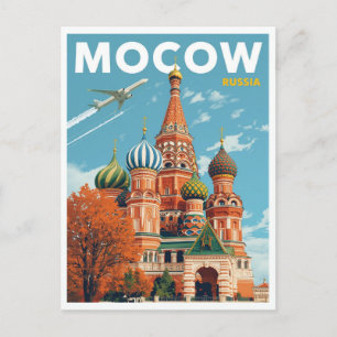 Saint Basil's Cathedral in Moscow Postcard