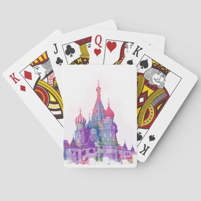 Saint Basil's Cathedral Moscow Playing Cards (Back)