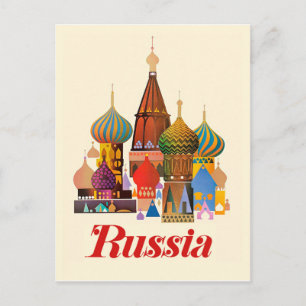 Saint Basil's Cathedral, Moscow, Russia Postcard