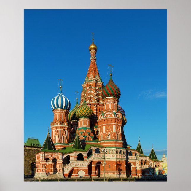 Saint Basil's Cathedral Moscow Russia Poster (Front)