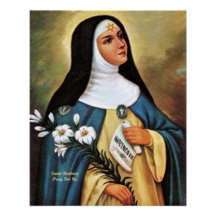 Saint Beatrix of Silva Poster