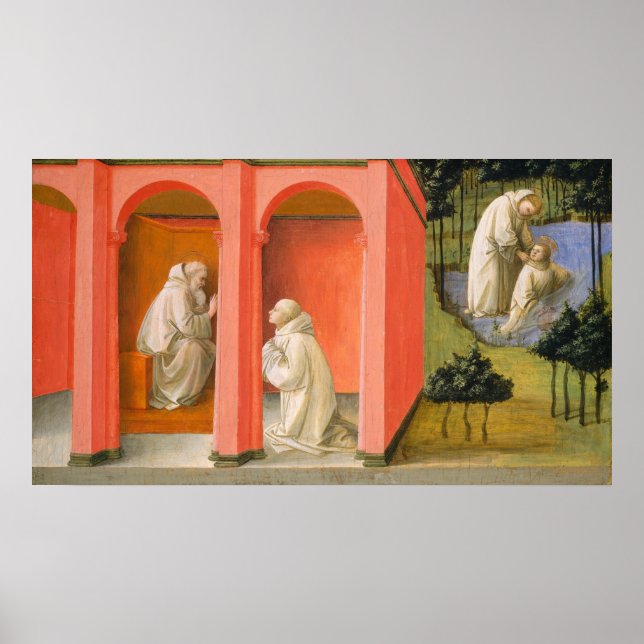 Saint Benedict - Filippino Lippi Fine Art Poster (Front)