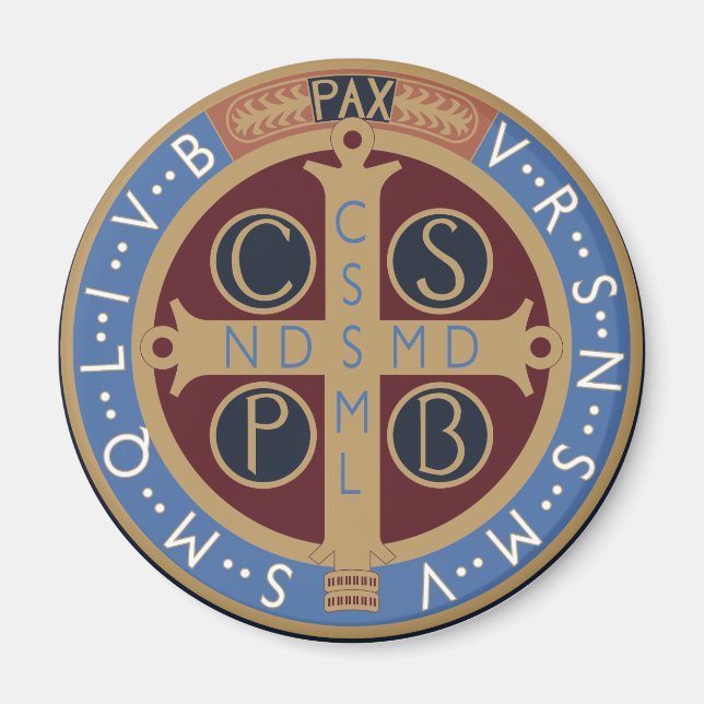 Saint Benedict Medal Magnet (Front)