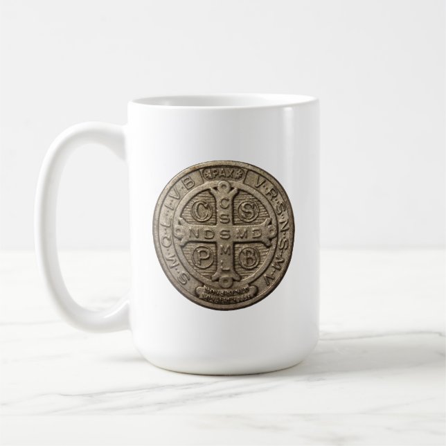 Saint Benedict Medal Mug (Left)