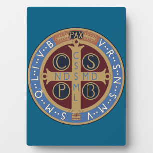 Saint Benedict Medal Plaque