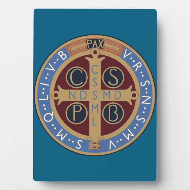 Saint Benedict Medal Plaque (Front)