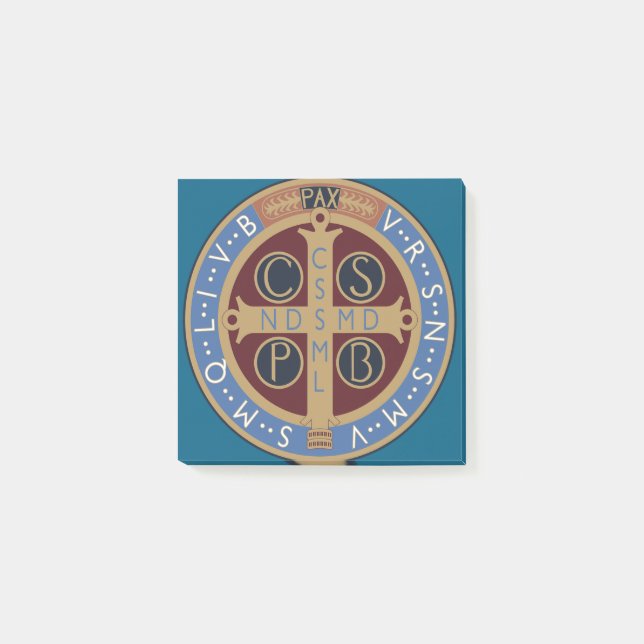 Saint Benedict Medal Post-it Notes (Front)