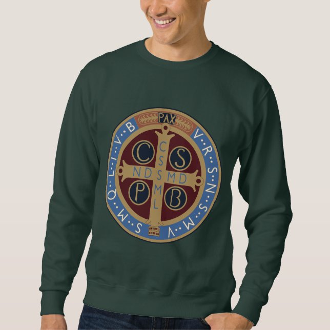 Saint Benedict Medal Sweatshirt (Front)