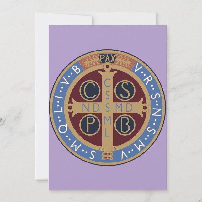 Saint Benedict Medal Thank You Card (Front)