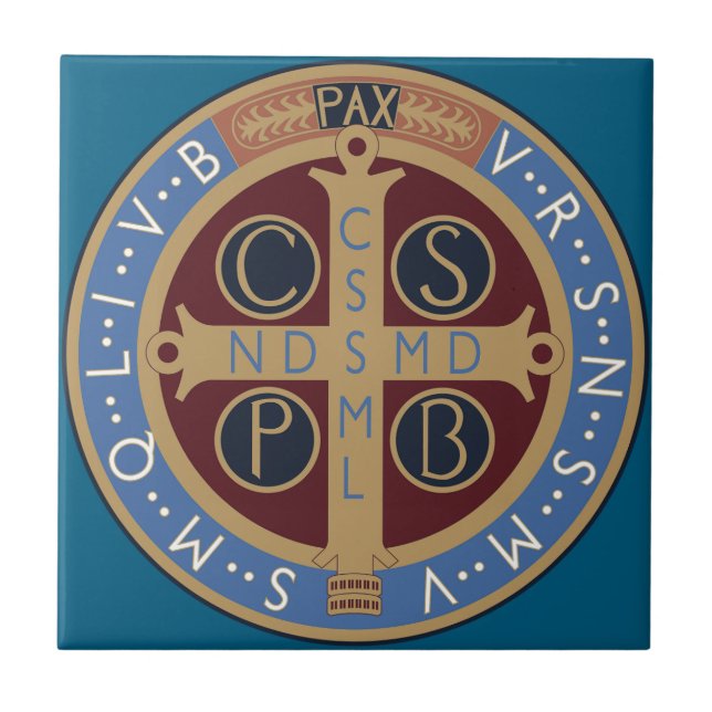 Saint Benedict Medal Tile (Front)