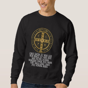 Saint Benedict Medal Traditional Latin Catholic 1 Sweatshirt