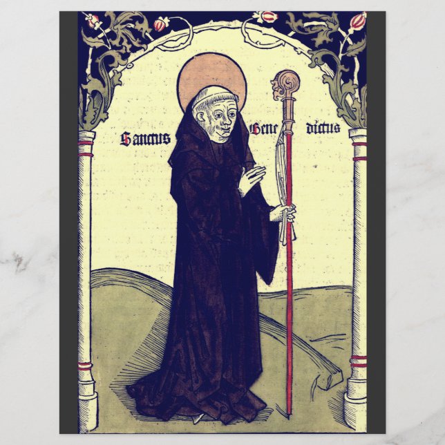 Saint Benedict of Nursia Father of Monasticism Flyer (Front)