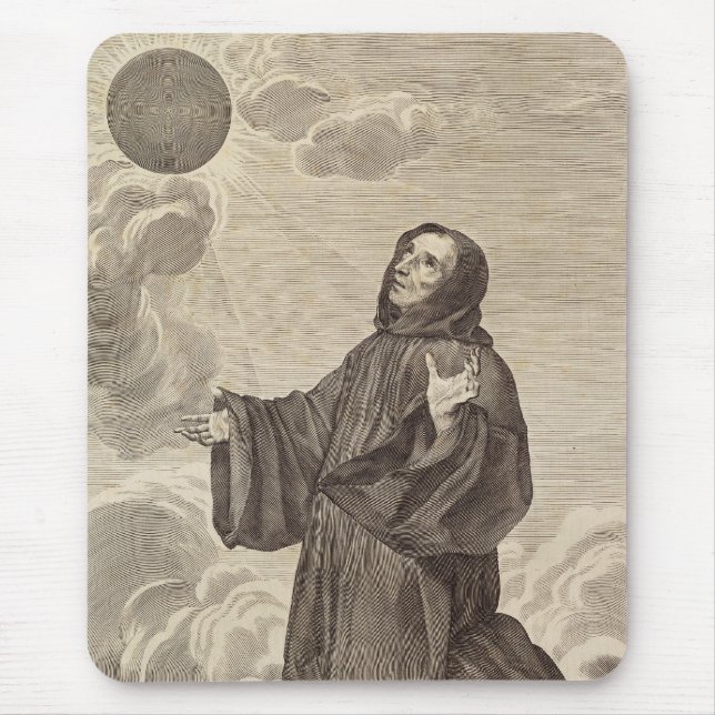 Saint Benedict of Nursia Father of Monasticism Mouse Mat (Front)