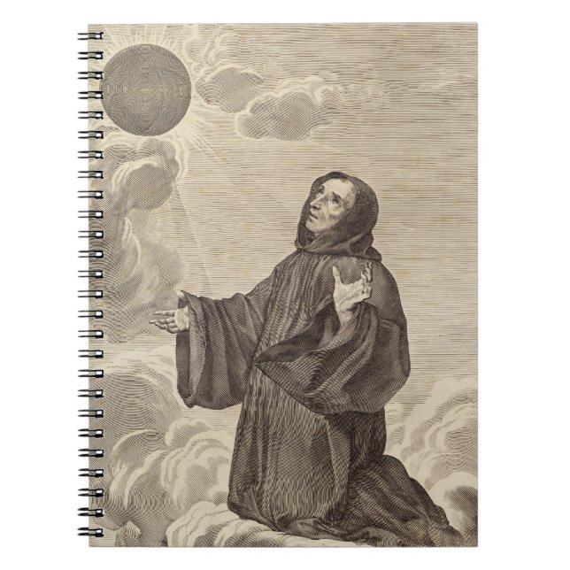 Saint Benedict of Nursia Father of Monasticism Notebook (Front)
