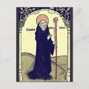 Saint Benedict of Nursia Father of Monasticism Postcard