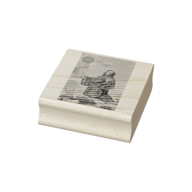 Saint Benedict of Nursia Father of Monasticism Rubber Stamp (Stamp)