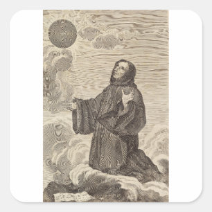 Saint Benedict of Nursia Father of Monasticism Square Sticker