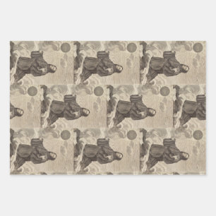 Saint Benedict of Nursia Father of Monasticism Wrapping Paper Sheet