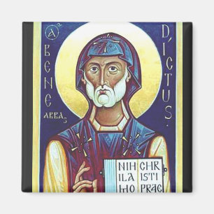 Saint Benedict of Nursia Father of Monks Art Magnet