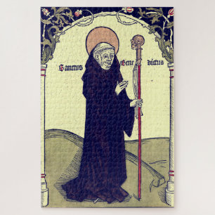 Saint Benedict of Nursia Patron of Europe Catholic Jigsaw Puzzle