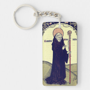 Saint Benedict of Nursia Patron of Europe Catholic Key Ring