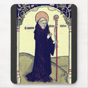 Saint Benedict of Nursia Patron of Europe Catholic Mouse Mat