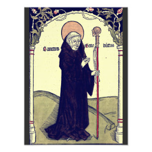Saint Benedict of Nursia Patron of Europe Catholic Photo Print