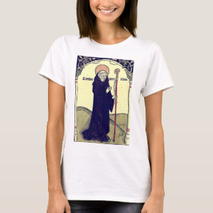 Saint Benedict of Nursia Patron of Europe Catholic T-Shirt