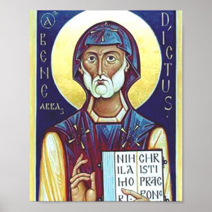 Saint Benedict of Nursia Poster