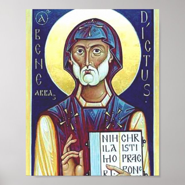 Saint Benedict of Nursia Poster (Front)