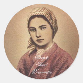 SAINT BERNADETTE CLASSIC ROUND STICKER