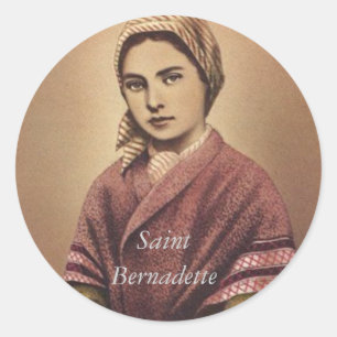 SAINT BERNADETTE   CLASSIC ROUND STICKER