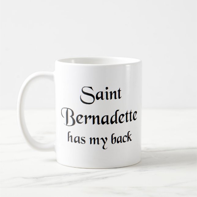 saint bernadette coffee mug (Left)