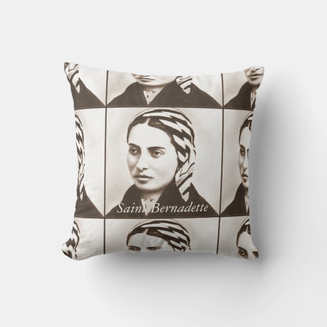 Saint Bernadette Cushion (Front)
