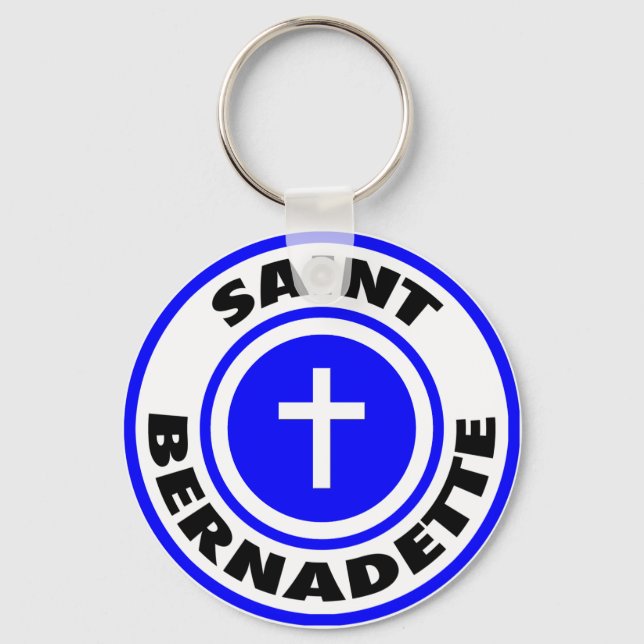 Saint Bernadette Key Ring (Front)