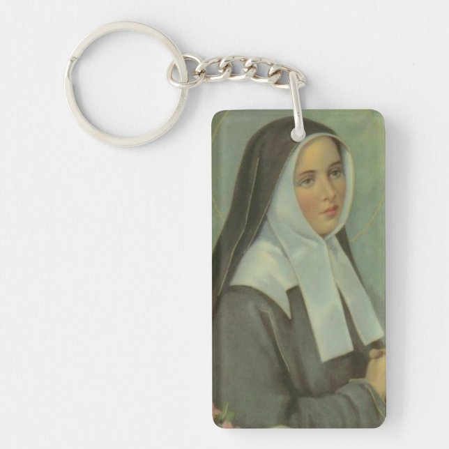 Saint  Bernadette Key Ring (Front)