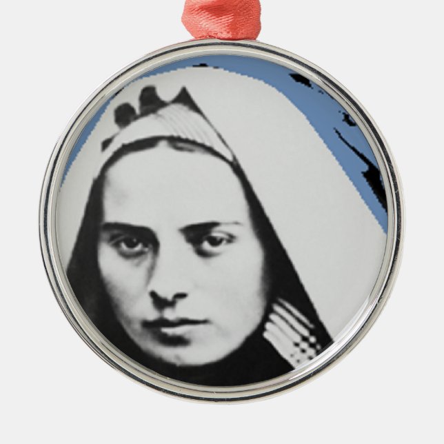 SAINT BERNADETTE METAL TREE DECORATION (Front)
