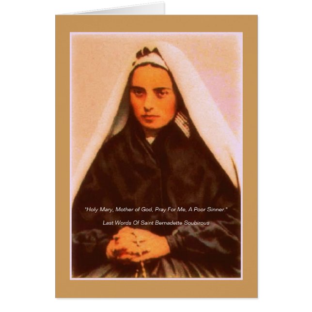 Saint Bernadette Of Lourdes (Front)