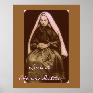saint bernadette poster