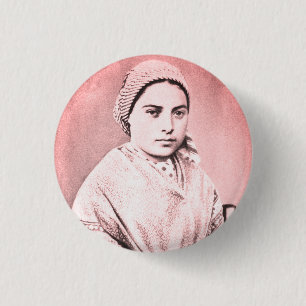 Saint Bernadette Soubirous as a child 3 Cm Round Badge