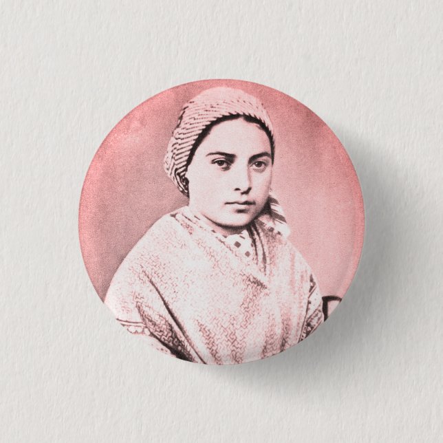 Saint Bernadette Soubirous as a child 3 Cm Round Badge (Front)