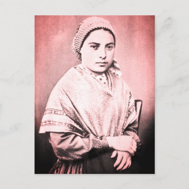 Saint Bernadette Soubirous as a child Postcard (Front)