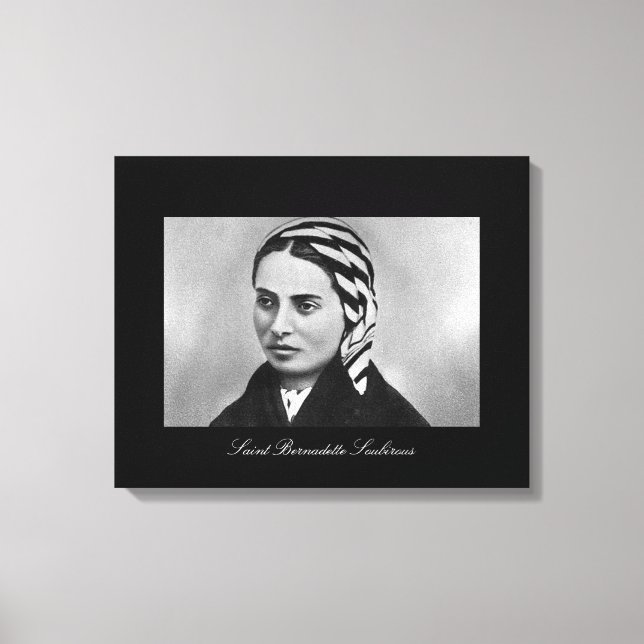 Saint Bernadette Soubirous Canvas Print (Front)