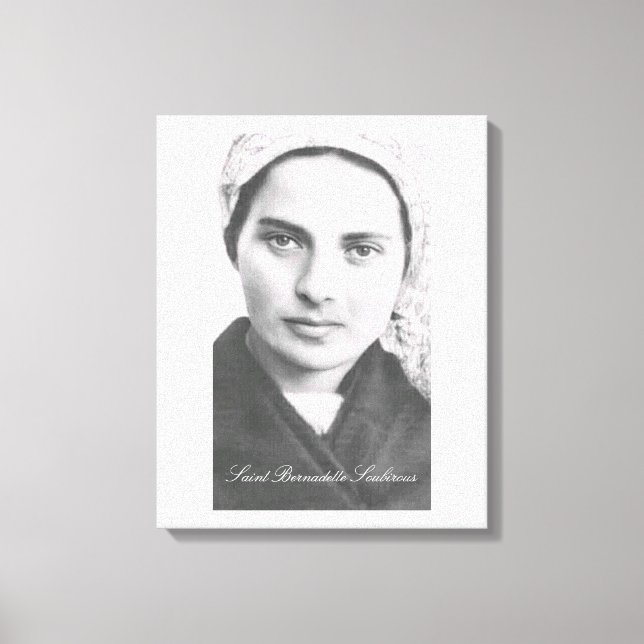 Saint Bernadette Soubirous Canvas Print (Front)