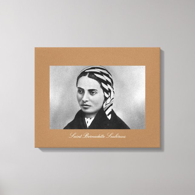 Saint Bernadette Soubirous Canvas Print (Front)