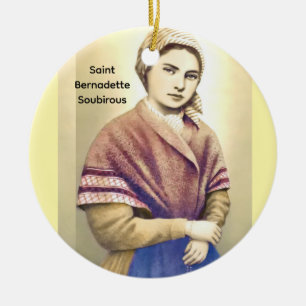 Saint Bernadette Soubirous Ceramic Tree Decoration