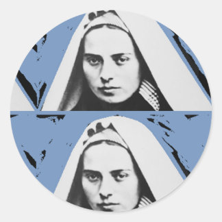 SAINT BERNADETTE SOUBIROUS CLASSIC ROUND STICKER