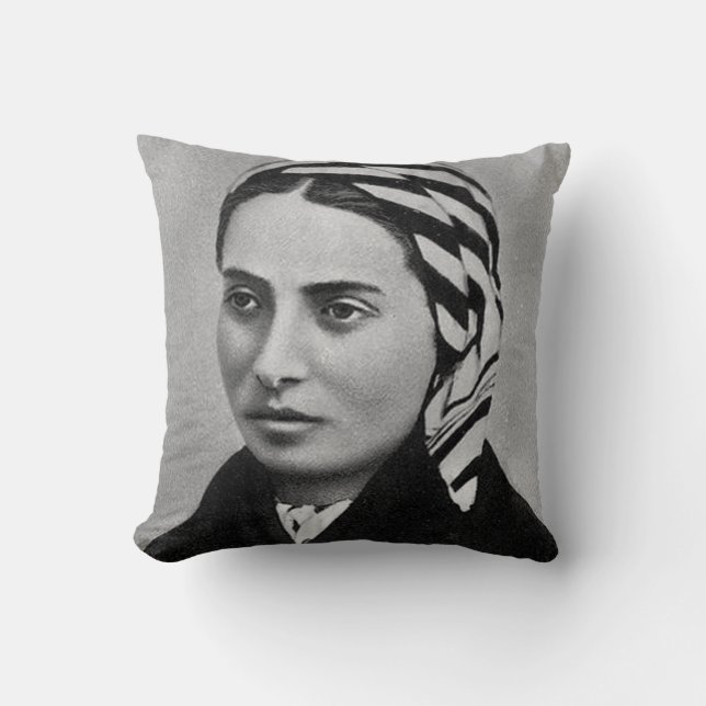SAINT BERNADETTE SOUBIROUS CUSHION (Front)