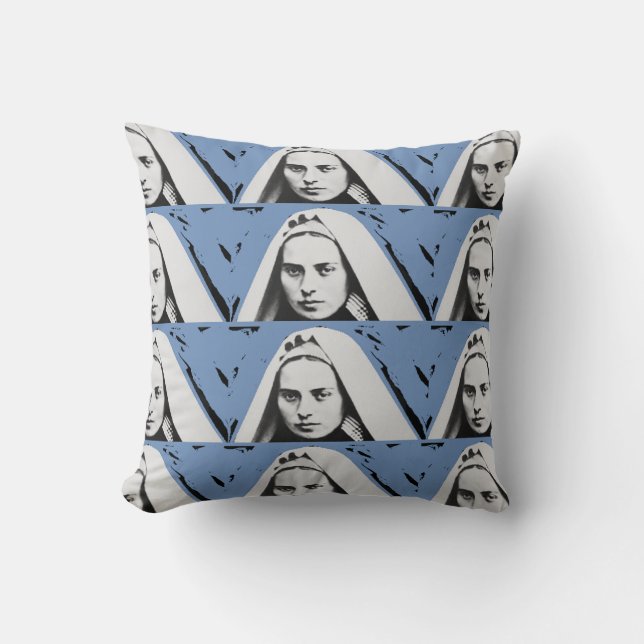 SAINT BERNADETTE SOUBIROUS CUSHION (Front)